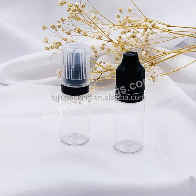 Wholesale 5ml 10ml 15ml 20ml 30ml 50ml 100ml Clear Plastic Dropper Bottles Eye Dropper Bottle Plastic With Childproof Cap