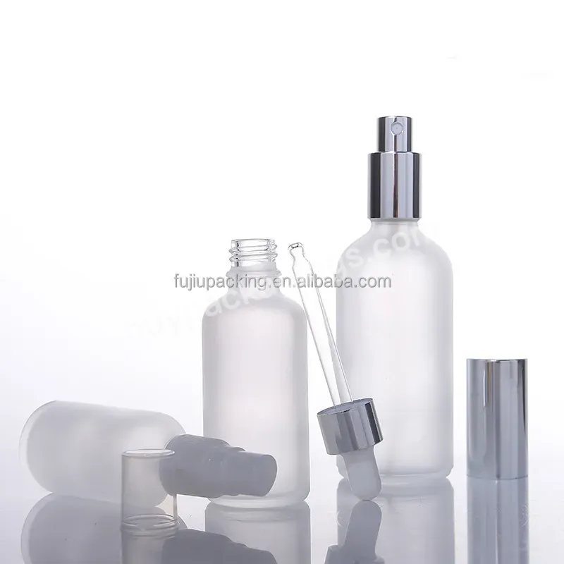 Wholesale 5ml 10ml 15ml 30ml 50ml 100ml Clear Essential Oil Bottle Glass Dropper Bottles With Shiny Gold Aluminum Lid