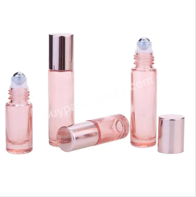 Wholesale 5ml 10ml Rose Gold Roll On Glass Bottle