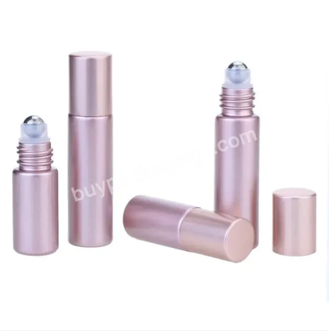 Wholesale 5ml 10ml Rose Gold Roll On Glass Bottle