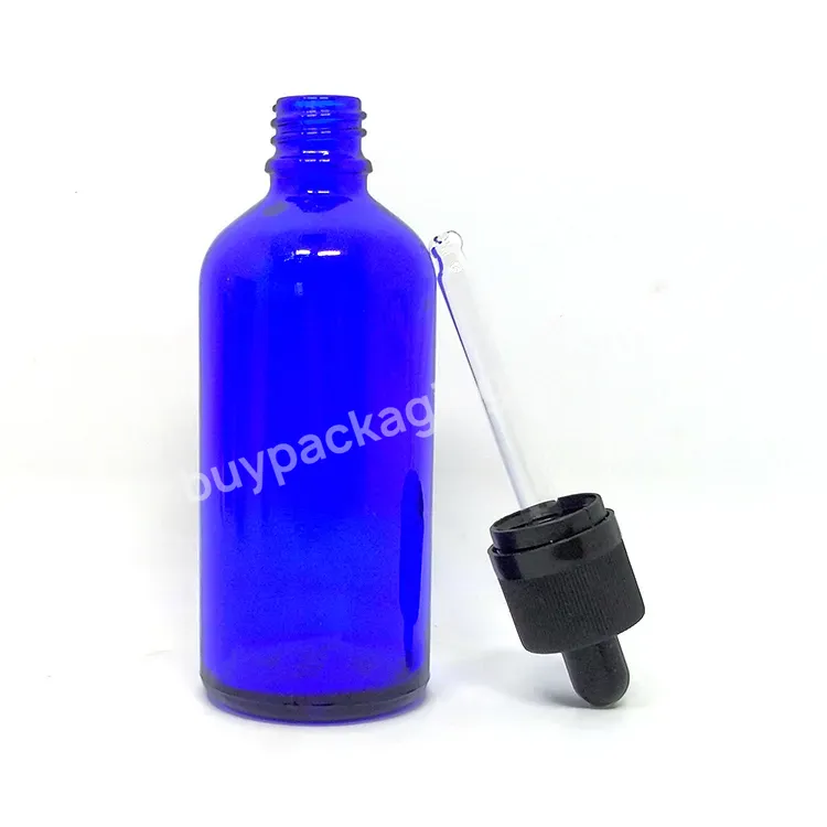 Wholesale 5ml 15ml 10ml 20ml 30ml 50ml 100ml Colorful Blue Essential Oil Bottles Green Dropper Bottle Glass