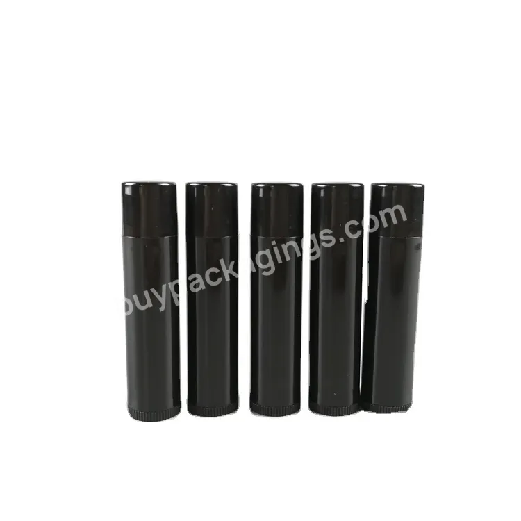 Wholesale 5ml 5g White Black Transparent Colour Empty Chapstick Lipstick Container Lip Balm Tubes