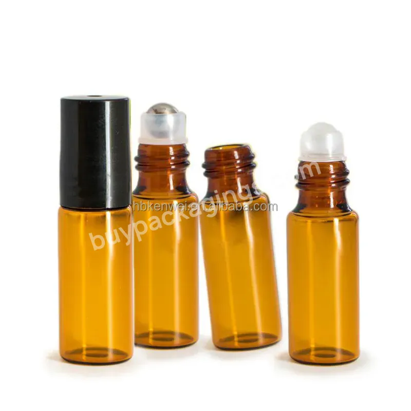 Wholesale 5ml Amber Roll On Perfume Bottle