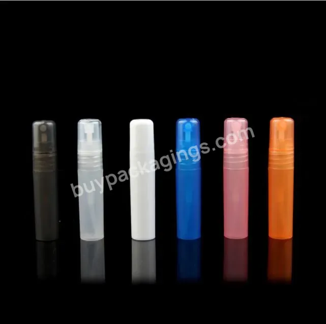 Wholesale 5ml Colorful Pen Shape Plastic Travel Portable Perfume Plastic Bottle Spray Bottles