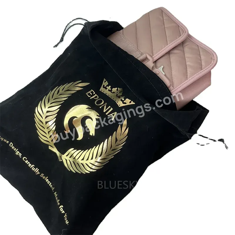 Wholesale 7 X 9 Cm Small Drawstring Gift Velvet Bag Jewelry Packing Flannel Pouch For Women's Handbag