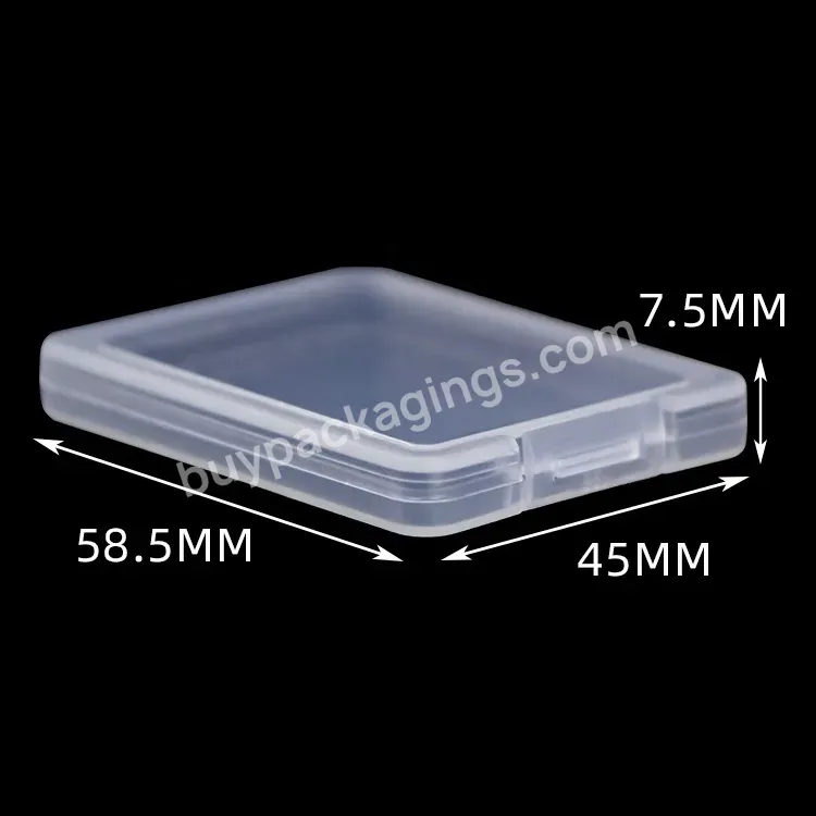 Wholesale 7mm Clear Pp Card Case Ghost Sim Card Container Slim Memory Small Card Holder Package Box