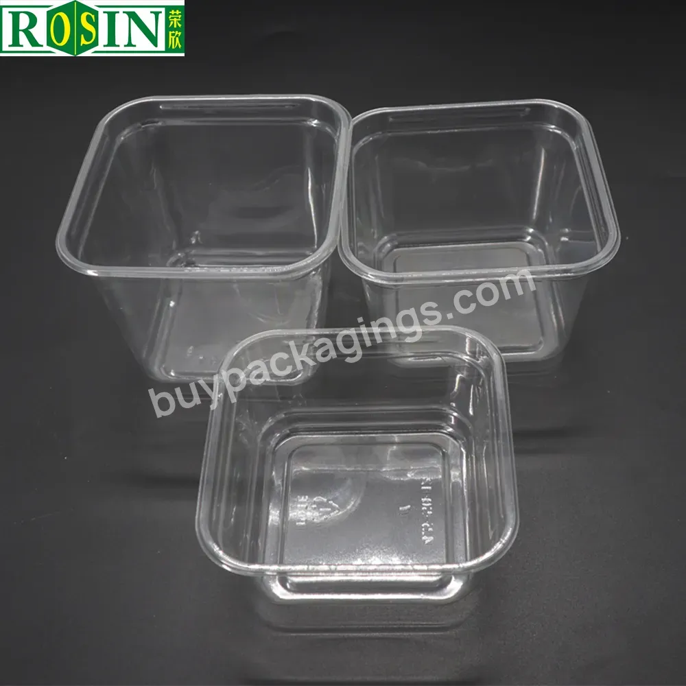 Wholesale 8 Oz 12 Oz 16 Oz 20 Oz Recyclable Clear Plastic Food Container Salad Bowl Packaging