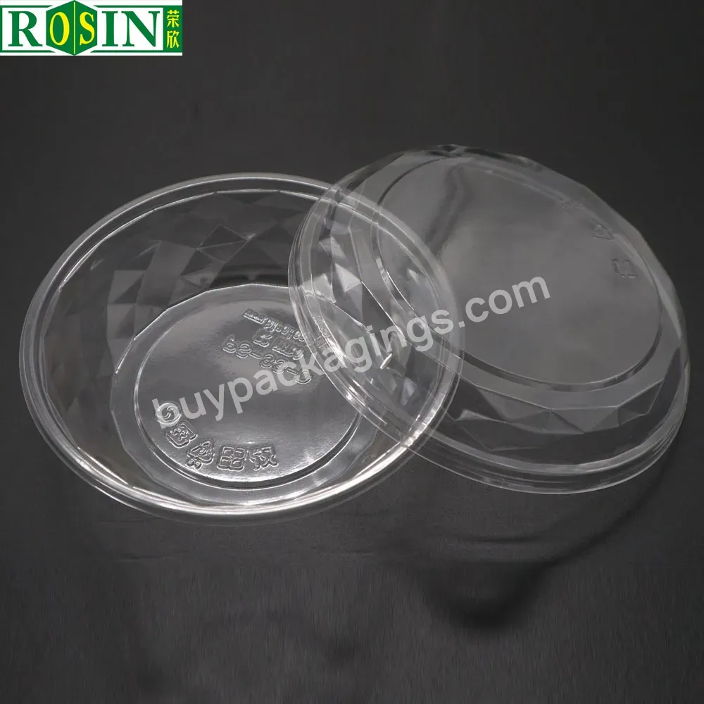 Wholesale 8 Oz 12 Oz 16 Oz 20 Oz Recyclable Clear Plastic Food Container Salad Bowl Packaging