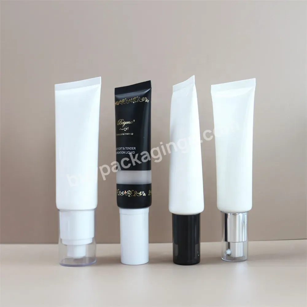 Wholesale 90ml 100ml 200ml 300ml Hair Removal Cream Tail Unsealed Soft Pe Cosmetic Plastic Tube Bottle