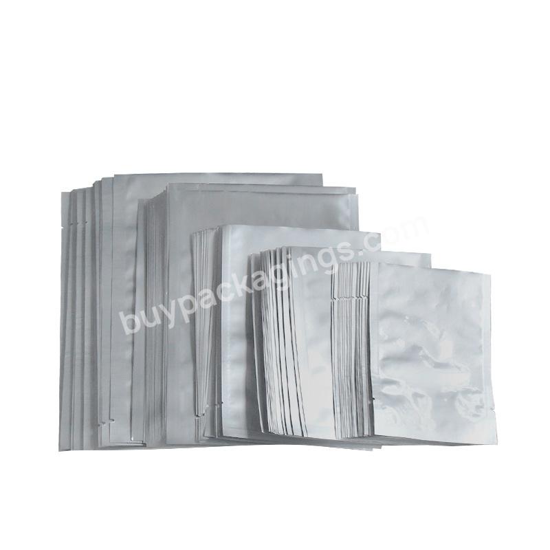 Wholesale Aluminum Foil Snack 3 Side Seal Vacuum Tea Food Powder Packaging Bag