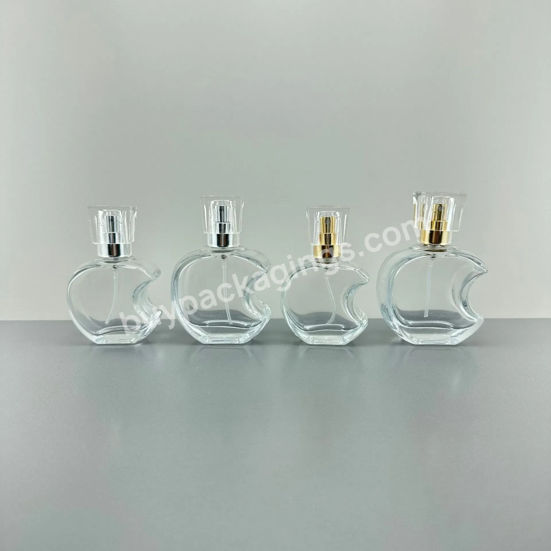 Wholesale Apple Shaped Perfume Bottle 30ml 50ml Screw Top Car Fragrance Bottle Glass