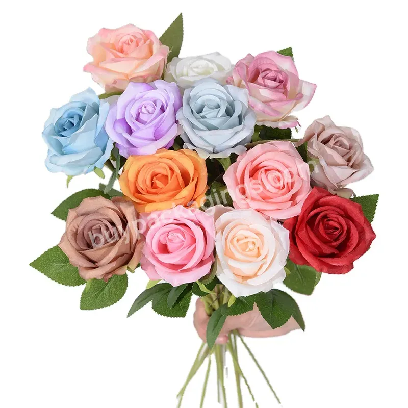 Wholesale Artificial Flowers Simulation Flowers Roses Silk Valentine's Day Wedding Decoration Hotel Home Decoration Flowers