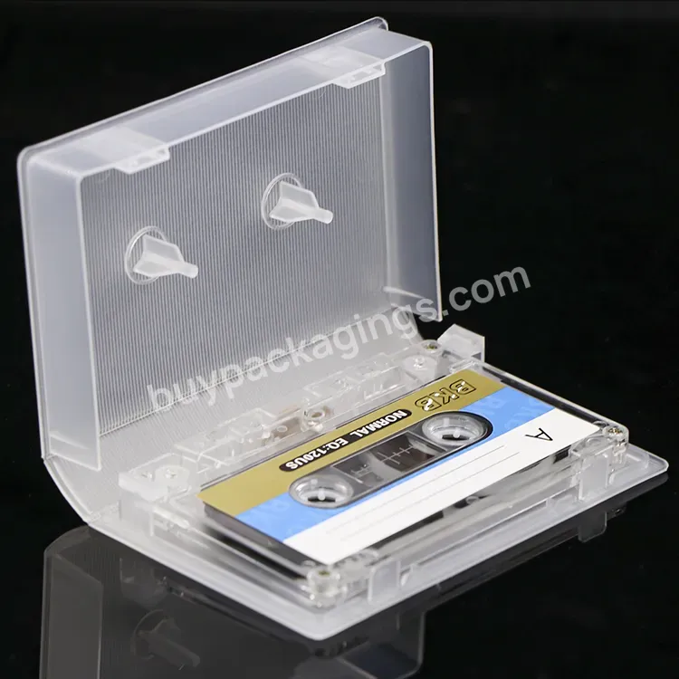 Wholesale Audio Cassette Tape Outer Case Plastic Translucence Universal Game Accessories Media Cassette Tape Casing Box