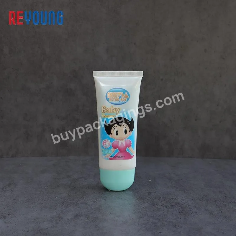 Wholesale Baby Cleanser Packaging Soft Tube Facial Wash Labeling Tube With Screw Cap