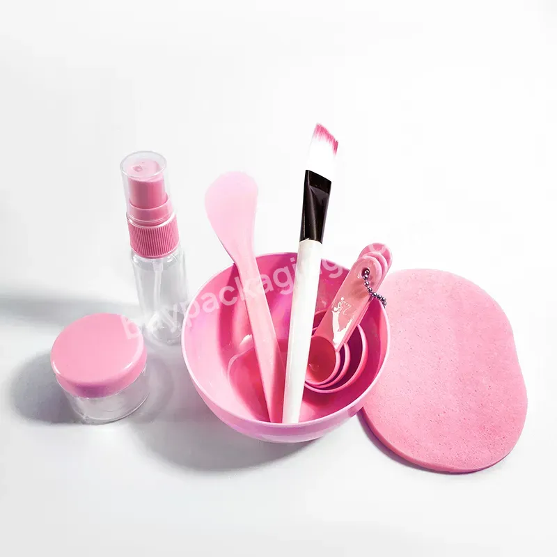 Wholesale Beauty Makeup Spatula Mini Small Facial Eye Cream Scoop Mask Pink Cosmetic Spoon