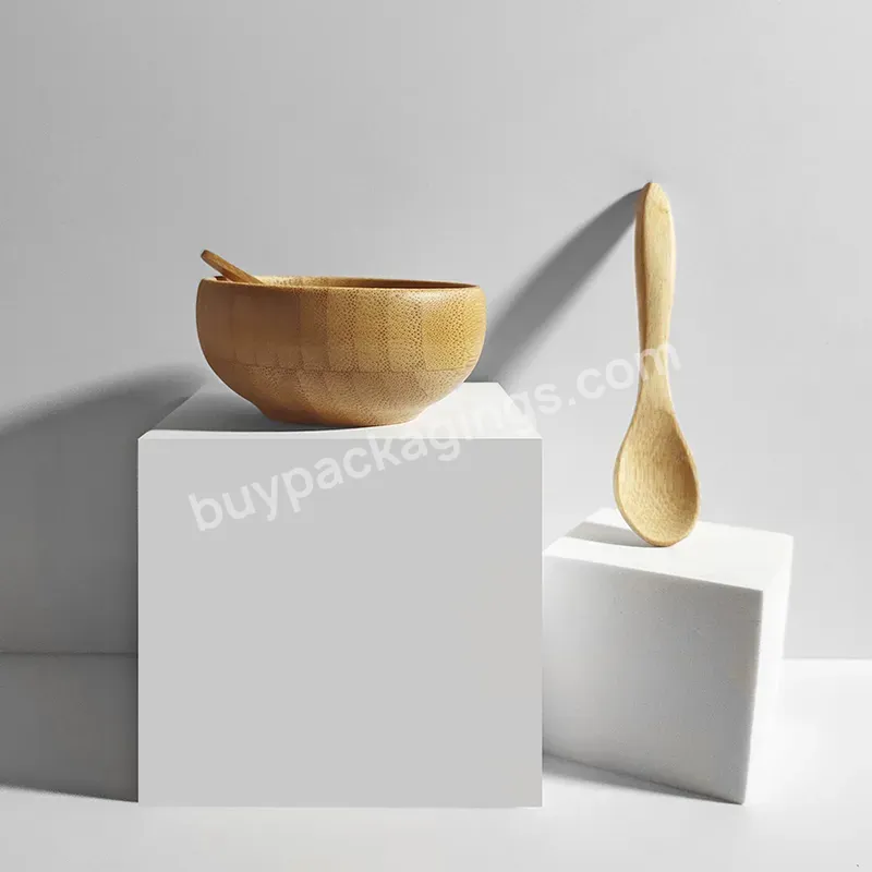 Wholesale Beauty Makeup Spatula Wooden Spatula Cosmetic Mini Wooden Spoon Bamboo Small Bamboo Spoon