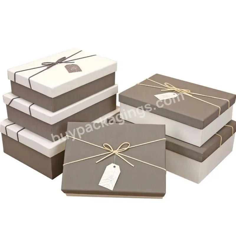 Wholesale Biodegradable Custom Logo Printed Luxury Gift Box Packaging With Gift Bag For Present Packaging