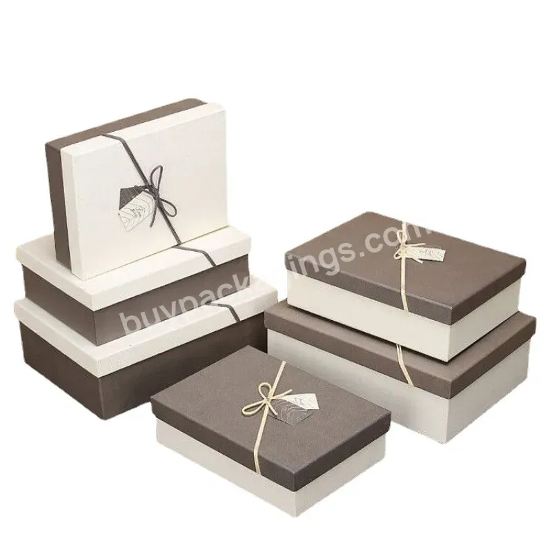 Wholesale Biodegradable Custom Logo Printed Luxury Gift Box Packaging With Gift Bag For Present Packaging