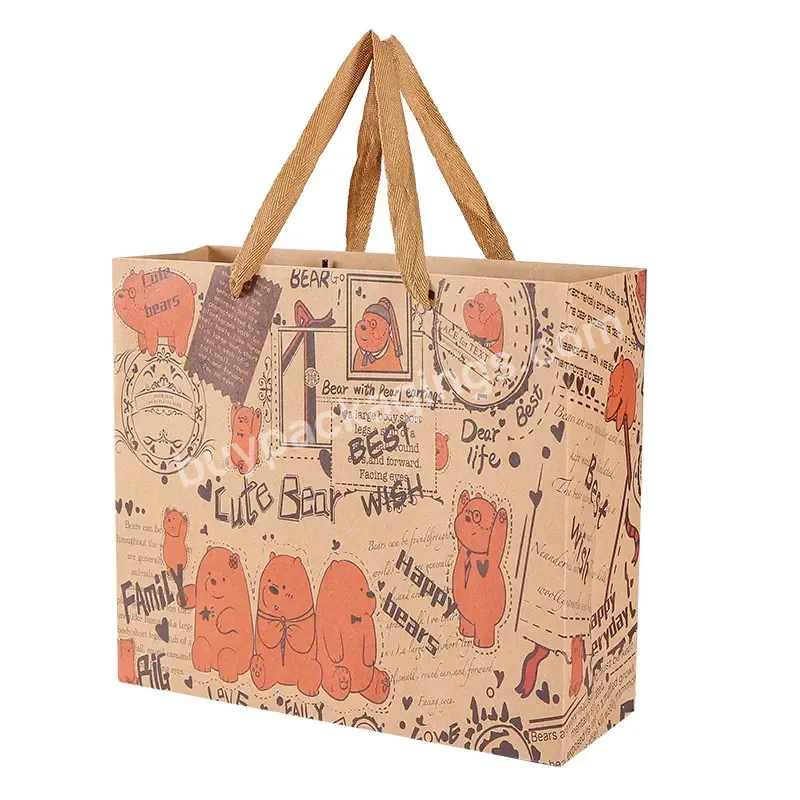 Wholesale Biodegradable Environmental Gift Packaging Paperbag Custom Shopping Paper Bag With Your Own Logo Kraft Paper Bag