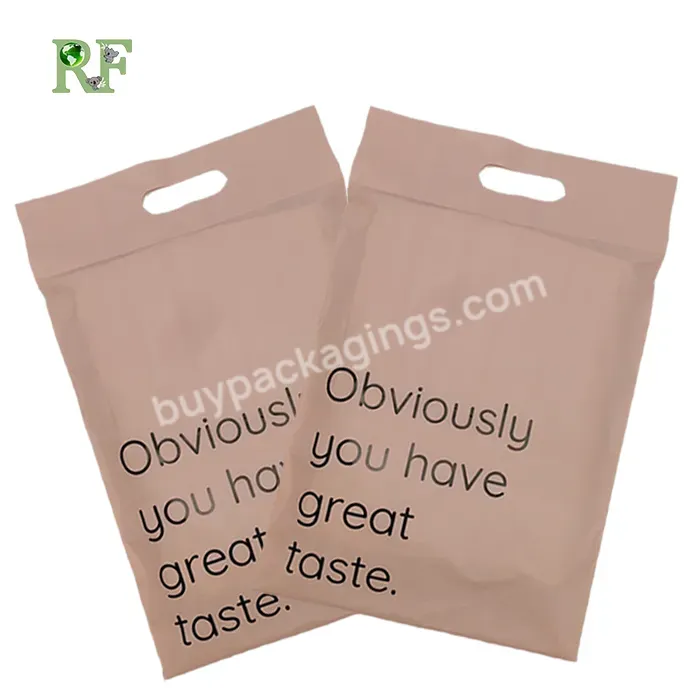 Wholesale Biodegradable Poly Mailer Cornstarch Made Compostable Shipping Bags With Handle