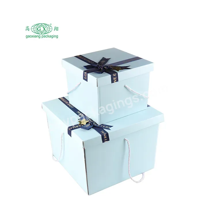 Wholesale Birthday Surprise Box Foldable Cardboard Paper Gift Box Rose Flower Packaging
