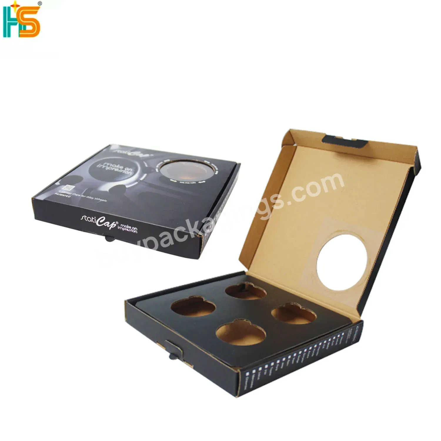 Wholesale Black Cardboard Shipping Corrugated Boxes Packaging Custom Mailer Box With Insert