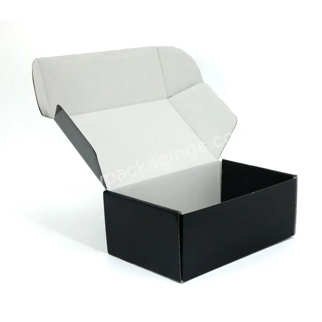 Wholesale Black Foldable Paper Design Heart Shape Box Gift Display Craft Black Corrugated Mailer Paper Boxes