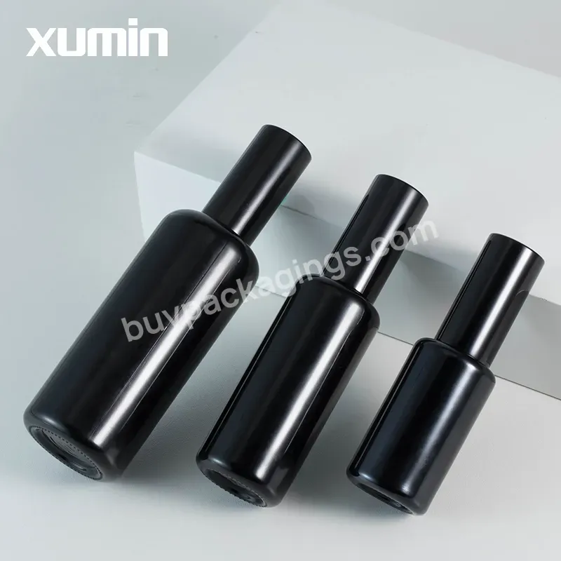 Wholesale Black Glass Bottle Room Spray 30ml 50ml 100ml Black Glass Spray Bottles Mist Travel Toner Glass Spray Bottle