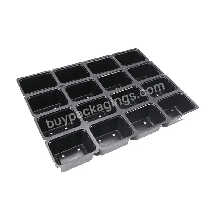 Wholesale Blister 16 Cells Black Ps Plastic Potted Plant Seed Tray - Buy High Quality Plastic Potted Plant Tray,Plastic Trays For Plants,Black Plastic Potted Plant Nursery Trays.