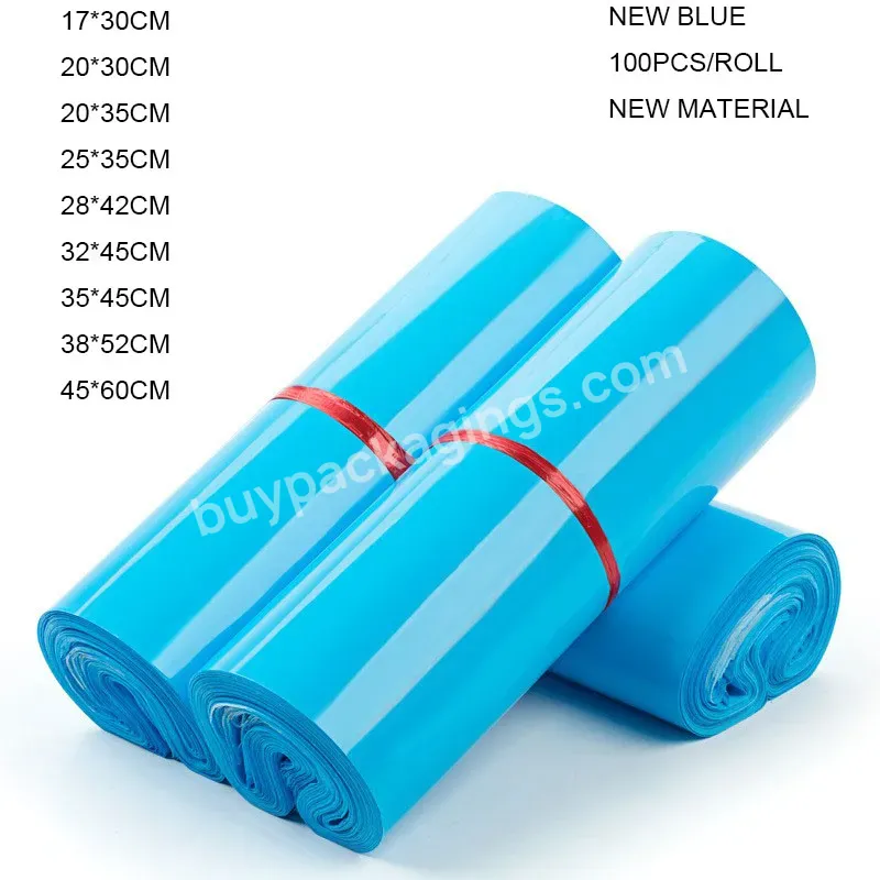 Wholesale Blue Envelopes Strong Glue Self Sealing Durable Waterproof Poly Shipping Packaging Bag