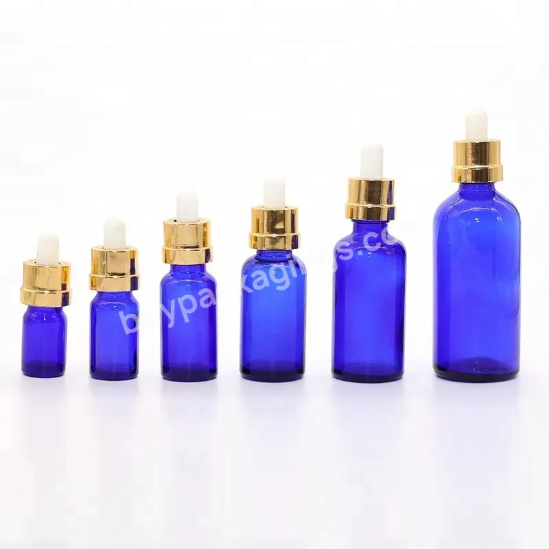 Wholesale Blue Glass Dropper Bottles Perfume Drop Bottle