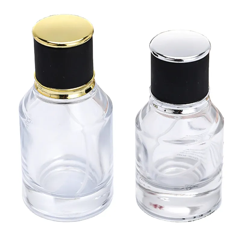 Wholesale Bottle For Cosmetic Multiple Size Professional Factory Supplier Cylinder Shape Spray Glass Perfume Bottle