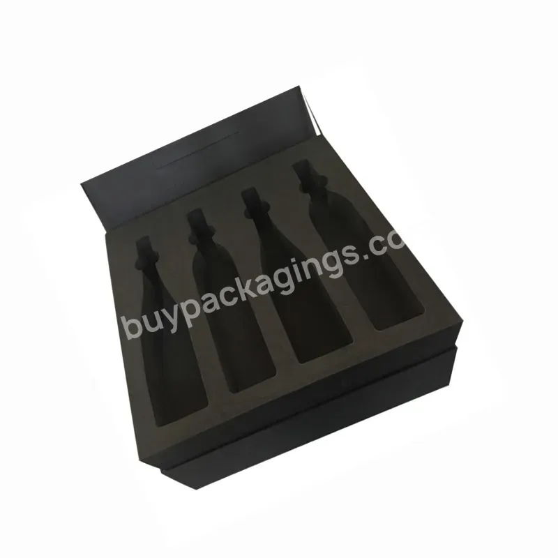 Wholesale Bottle Packaging Foam Box Insert Custom Die Cut Protective Packaging Lining