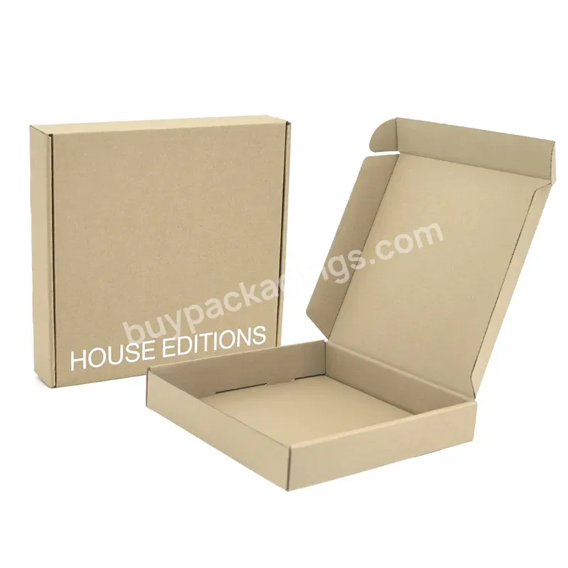 Wholesale Brown Double Printed Carton Box Packaging Kraft Paper Shipping Corrugated Mailer Box For Online Business Store