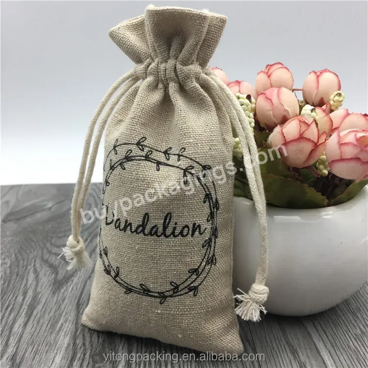 Wholesale Burlap Jute Favor Bags With Logo