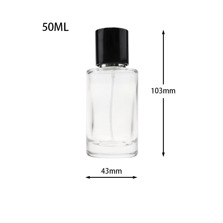 Wholesale can be customized 50ML spray perfume bottle glass bottle luxury small and exquisite