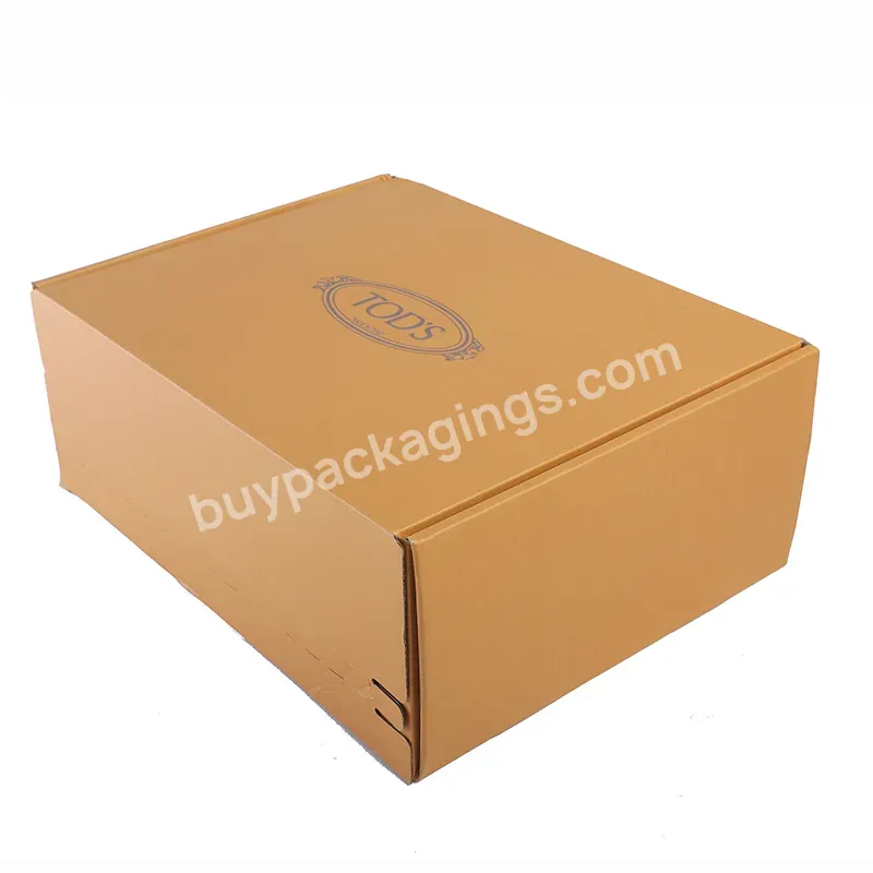 Wholesale Cardboard Paper Mailing Apparel Box Custom Logo Printed Corrugated Kraft Brown Shipping Packaging Box
