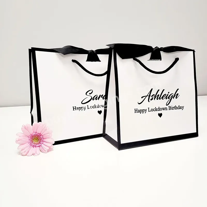 Wholesale Cheap Black Clothing Jewelry Cosmetic Boutique Gift Shopping Custom Printed Famous Brand Luxury Paper Packaging Bags