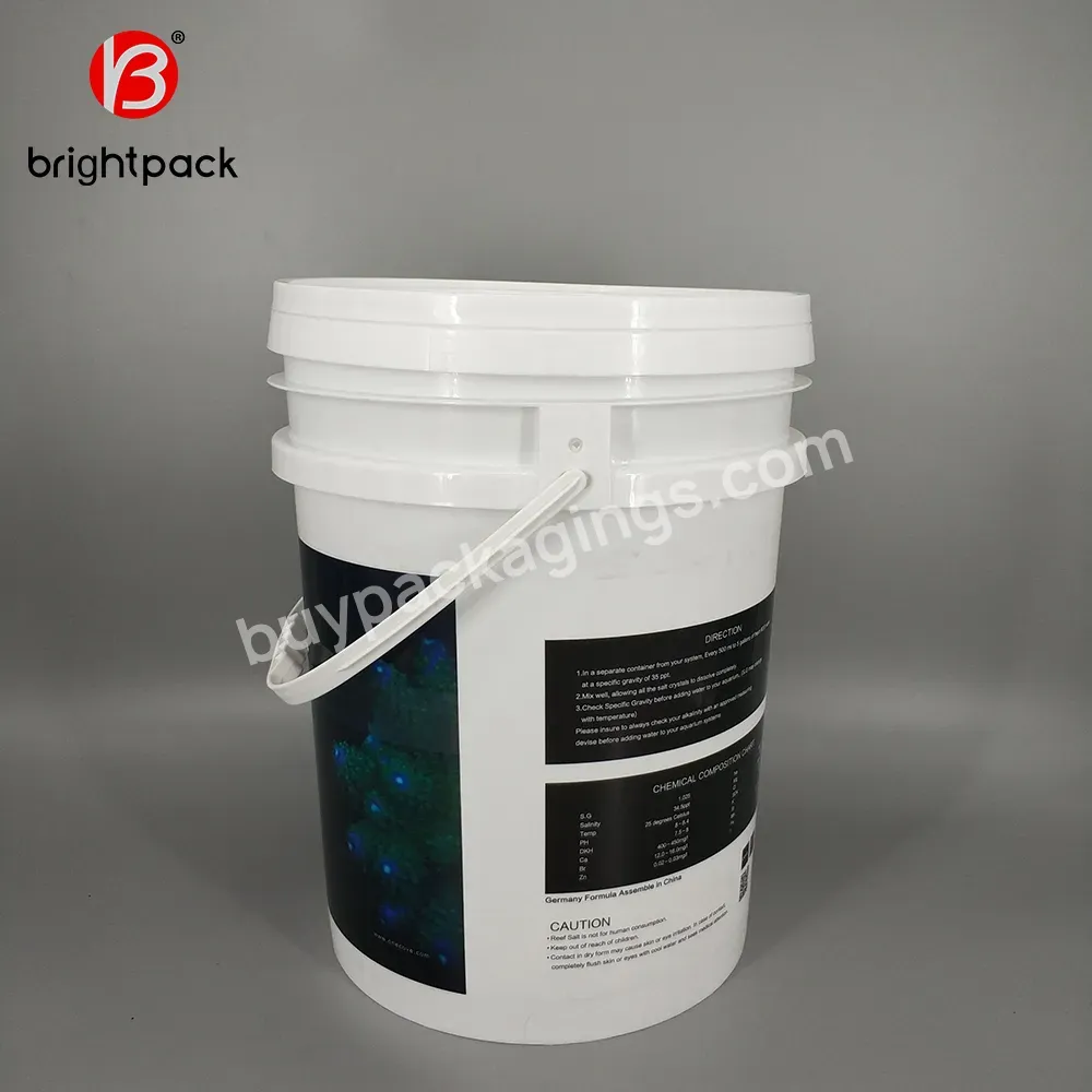 Wholesale Cheap Bulk 20l Large Round Plastic Pails With Lid And Handles