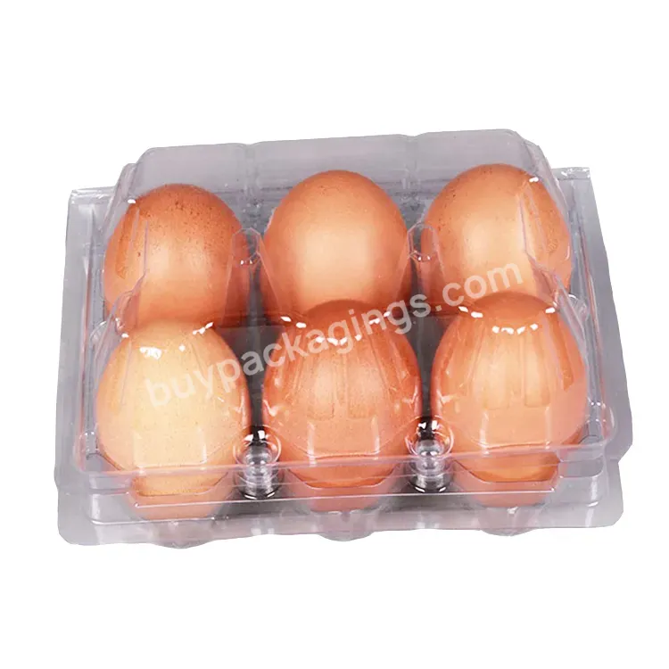 Wholesale Cheap Custom Pet Disposable Transparent Egg Package Container Plastic Clear Clamshell Egg Tray 6 8 12 15 16 30 Hole