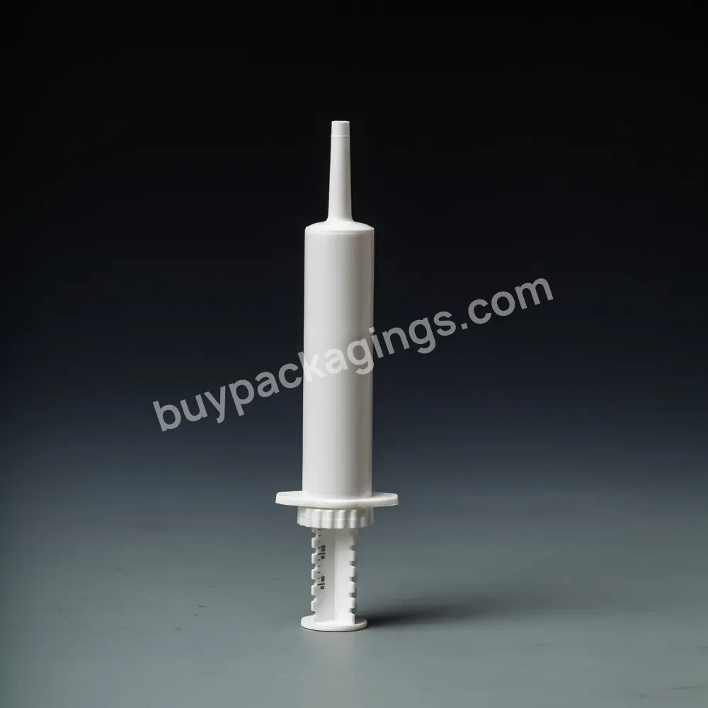 Wholesale Cheap Equine Horse Oral Gel Electrolytes Packaging Wide Tip Syringe 30ml Feeding Animals Syringe With Dosage Ring