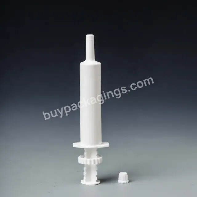 Wholesale Cheap Equine Horse Oral Gel Electrolytes Packaging Wide Tip Syringe 30ml Feeding Animals Syringe With Dosage Ring