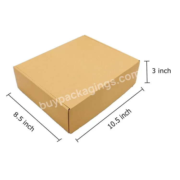 Wholesale Cheap Factory Corrugated Shipping Box Natural Brown Kraft Corrugated Clothing Food Paper Packaging Box