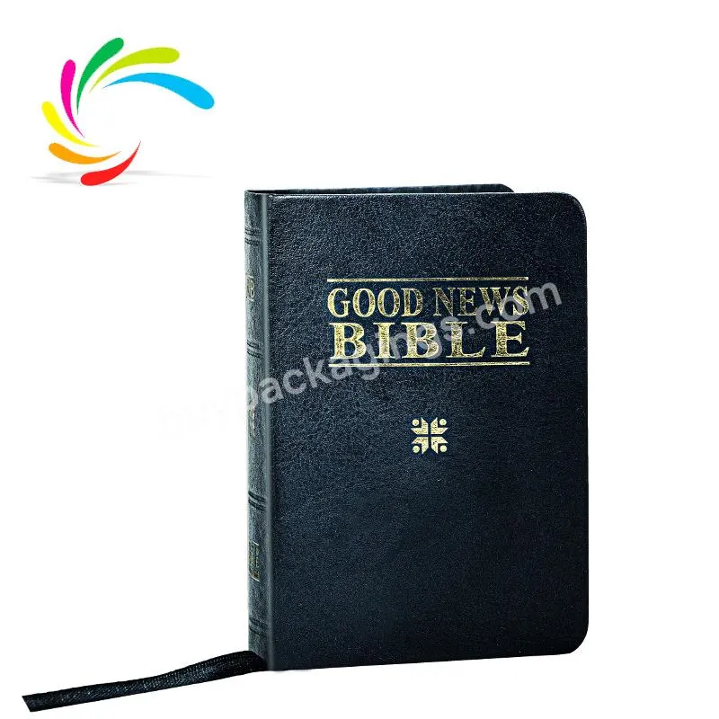 wholesale cheap high quality hardcover book printing premium leather cover good news bible holy bible