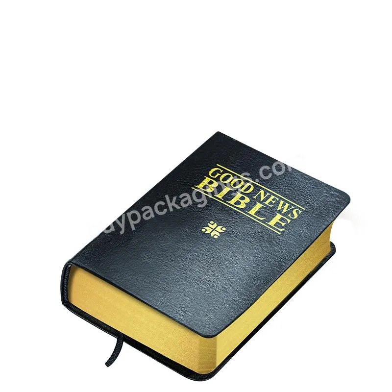 wholesale cheap high quality hardcover book printing premium leather cover good news bible holy bible