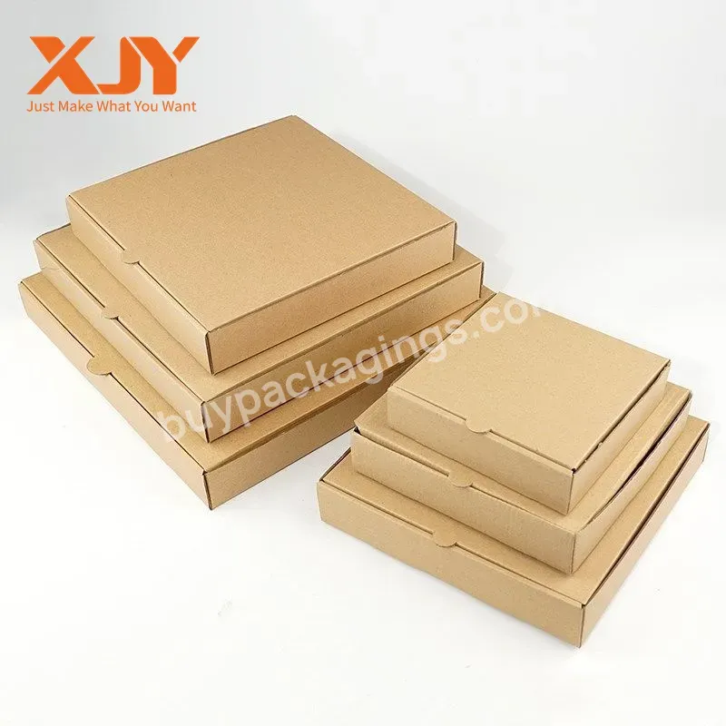 Wholesale Cheap Hot Sell Food Grade Take Away Pizza Package Box Kraft Paper Pizza Box Food Package Box