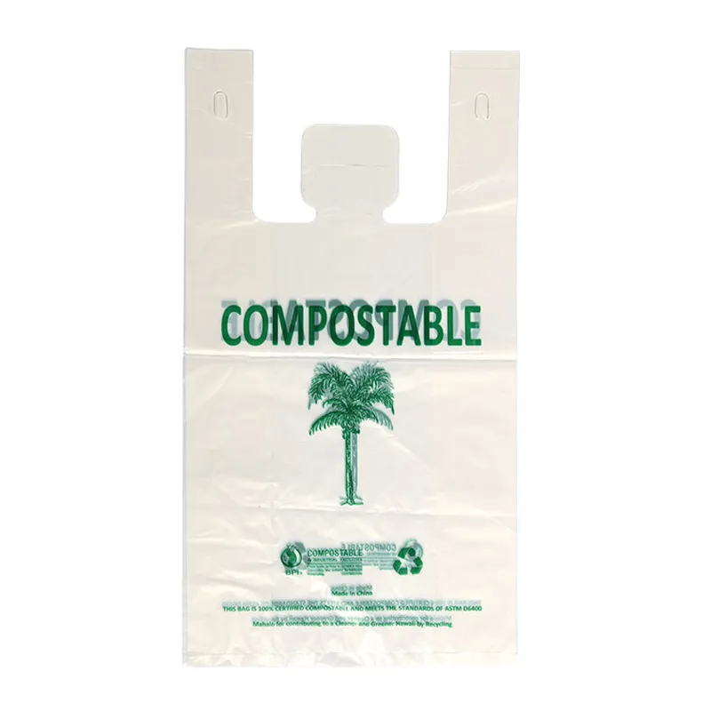 Wholesale cheap ldpe customized plastic shopping biodegradable t-shirt bag