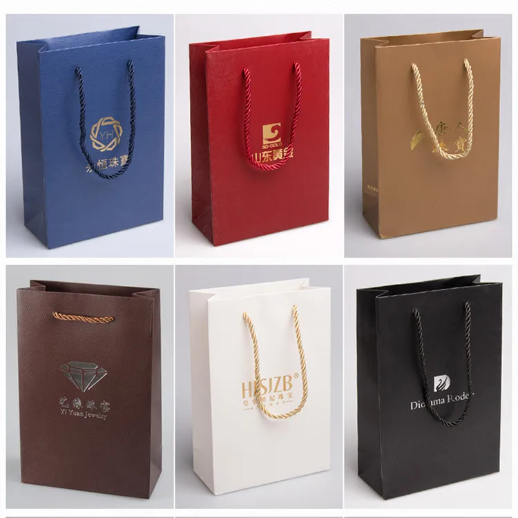 Wholesale Cheap Price Luxury Famous Brand Gift Custom Printed Shopping Paper Bag With Your Own Logo