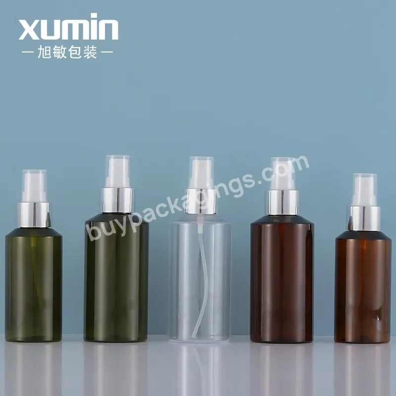 Wholesale China Manufacturer 100ml Round Plastic Room Pet Body Mist Pump Spray Bottle For Cosmetic Packaging 100 Ml