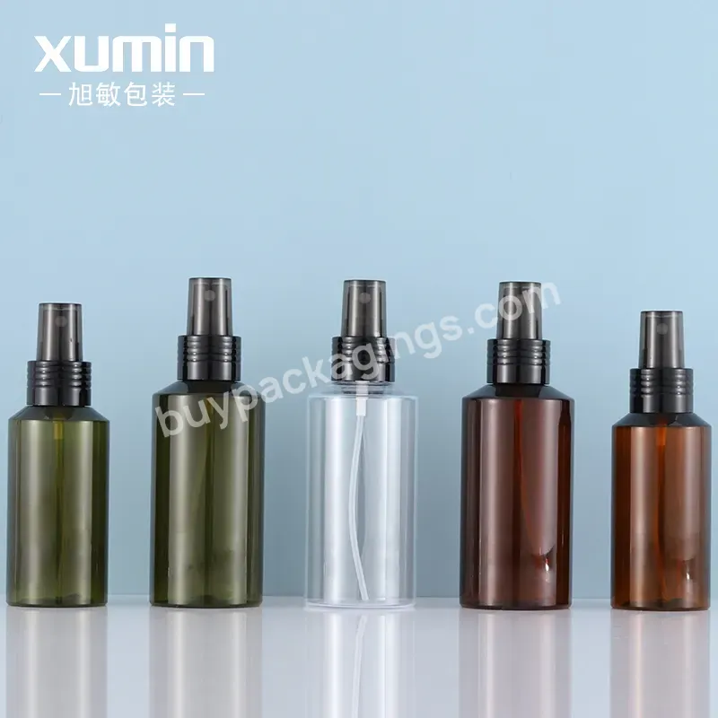 Wholesale China Manufacturer 100ml Round Plastic Room Pet Body Mist Pump Spray Bottle For Cosmetic Packaging 100 Ml